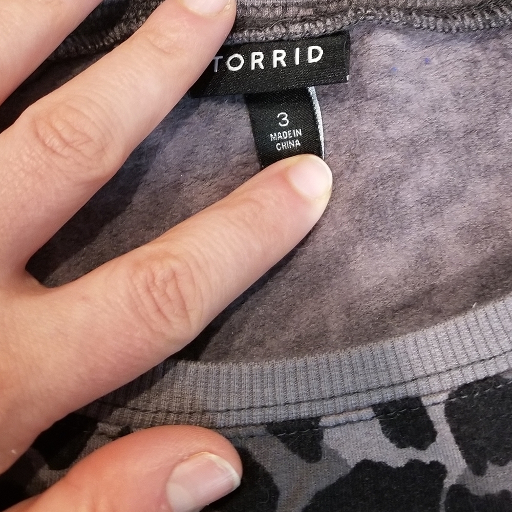 Torrid Mixed Animal Print Sweatshirt - Picture 2 of 4